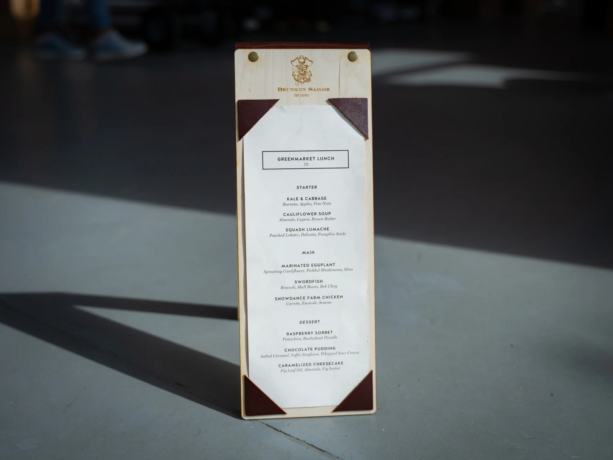 Wooden Menu Stand - Image 2