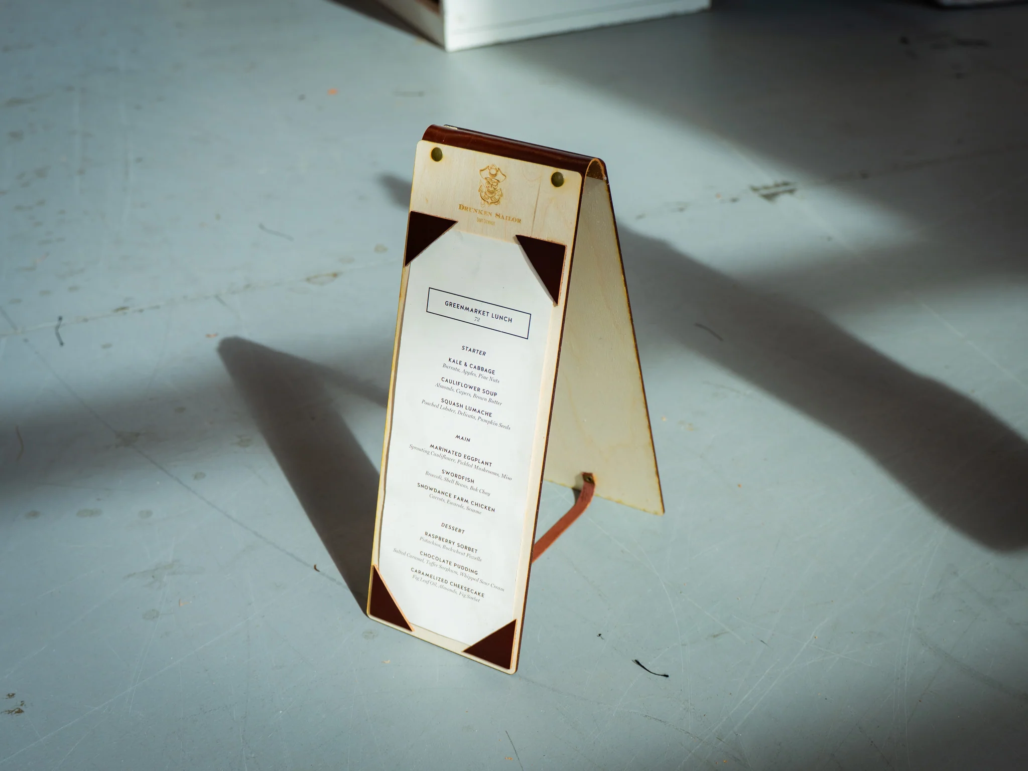 Wooden Menu Stand - Image 4