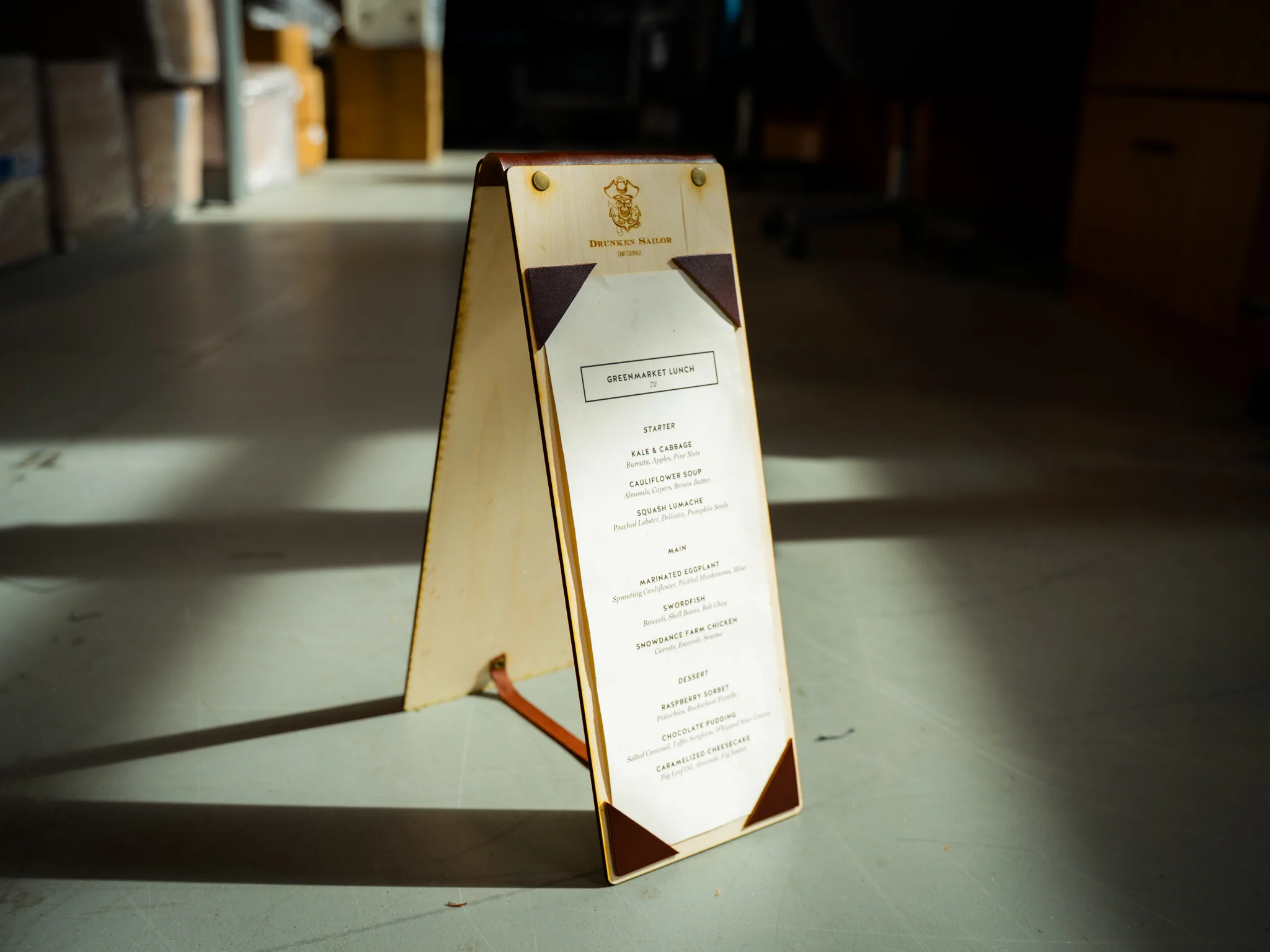 Wooden Menu Stand - Image 6