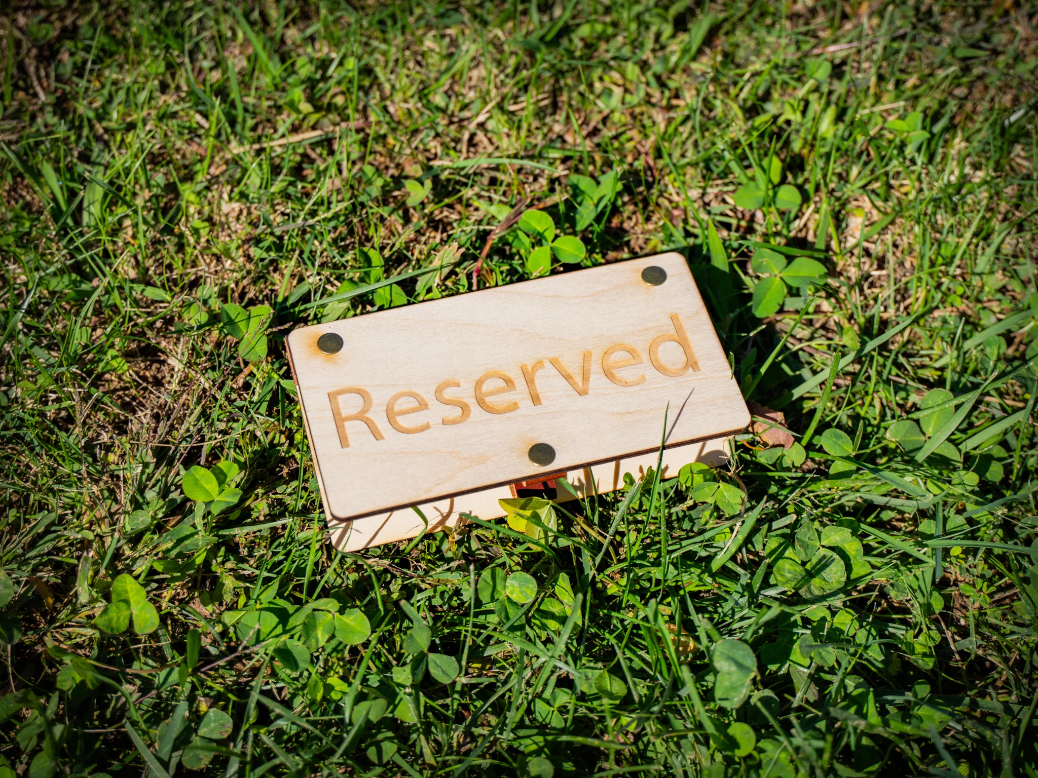 Wooden Table Tent - Reserved Sign - Image 3