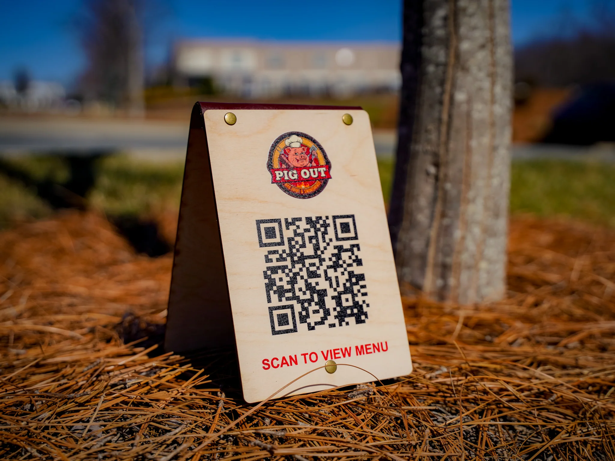 Wooden Table Tent Sign - Image 2