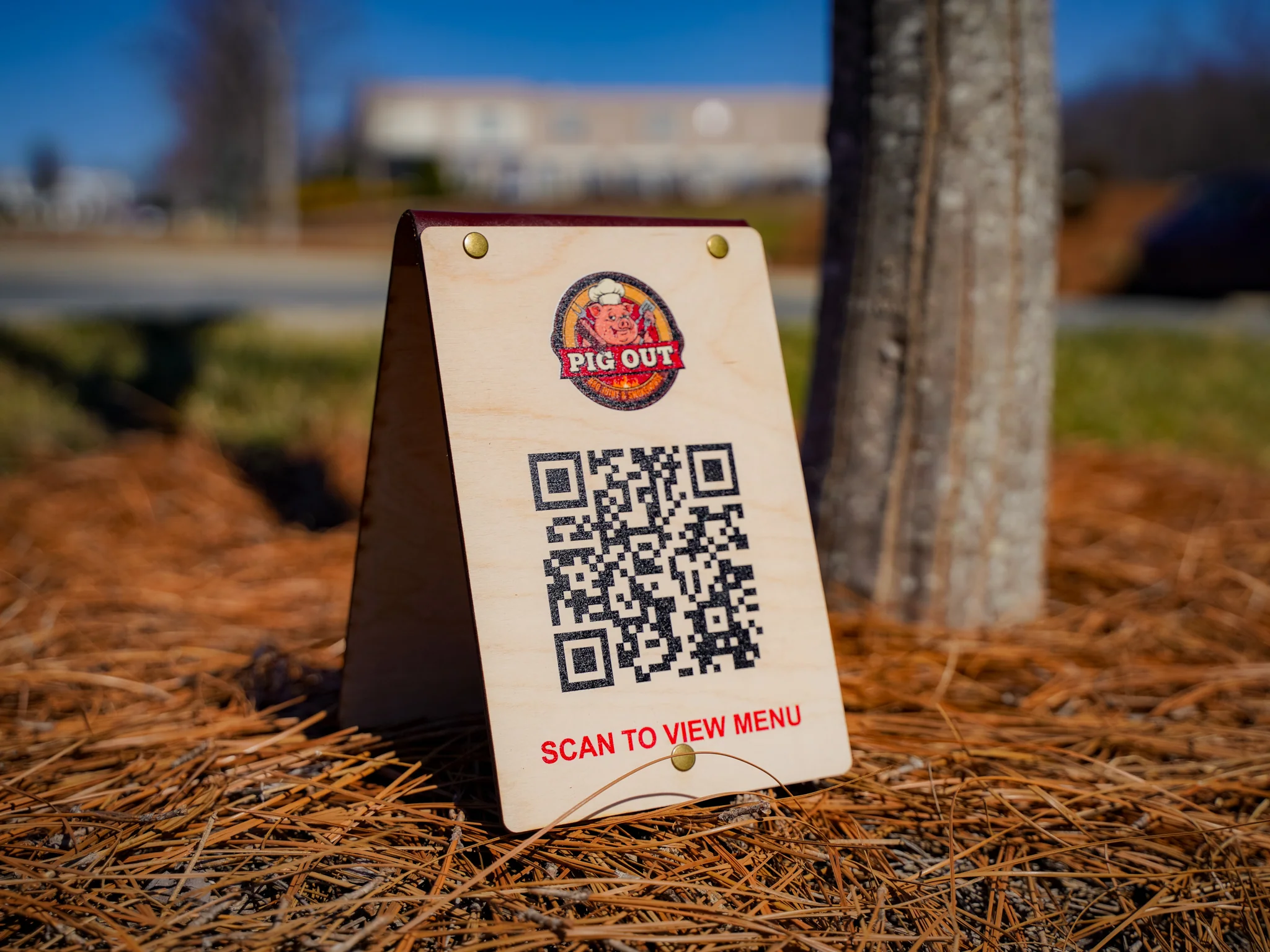 Wooden Table Tent Sign - Image 3