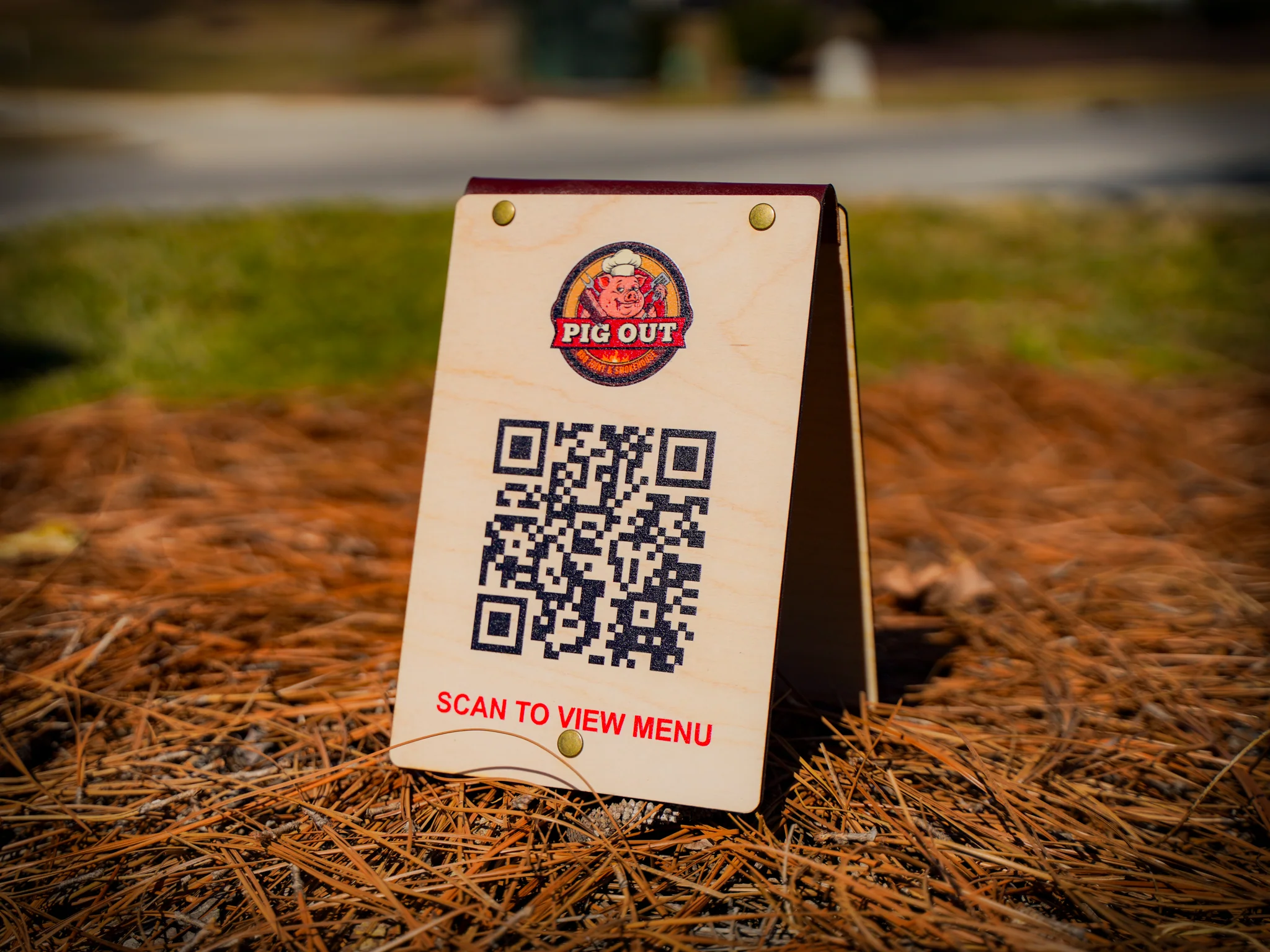 Wooden Table Tent Sign - Image 4